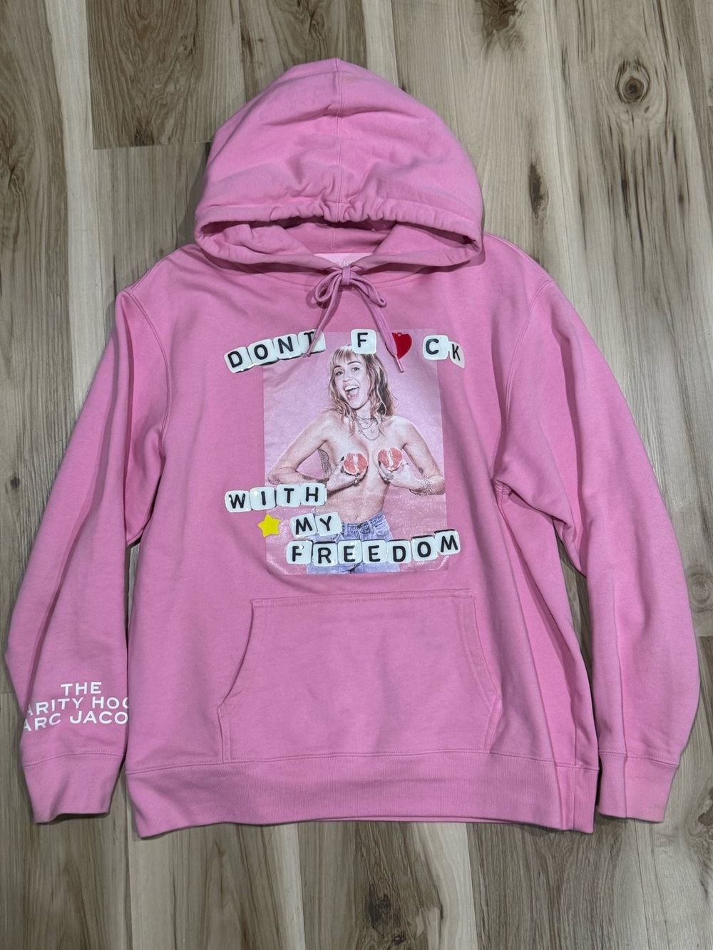 Marc Jacobs x Miley Cyrus Don't F* With My Freedom Charity Hoodie Women’s Large